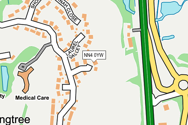 NN4 0YW map - OS OpenMap – Local (Ordnance Survey)
