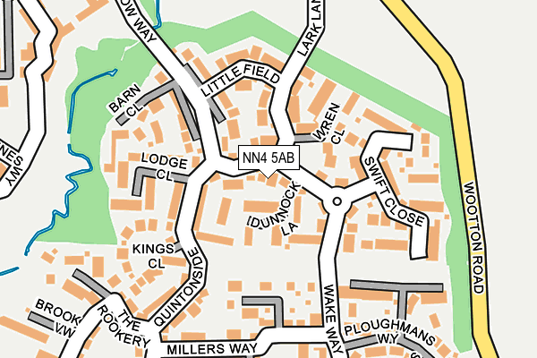NN4 5AB map - OS OpenMap – Local (Ordnance Survey)