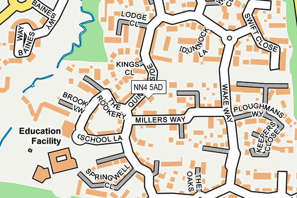 NN4 5AD map - OS OpenMap – Local (Ordnance Survey)