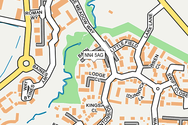 NN4 5AG map - OS OpenMap – Local (Ordnance Survey)