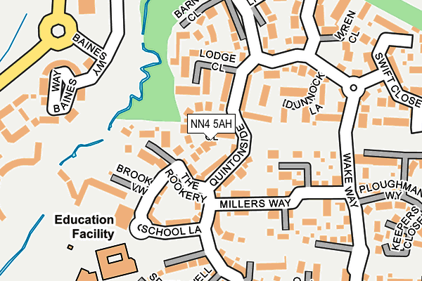 NN4 5AH map - OS OpenMap – Local (Ordnance Survey)