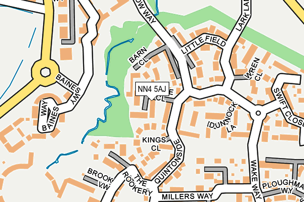 NN4 5AJ map - OS OpenMap – Local (Ordnance Survey)