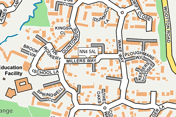 NN4 5AL map - OS OpenMap – Local (Ordnance Survey)