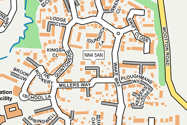 NN4 5AN map - OS OpenMap – Local (Ordnance Survey)