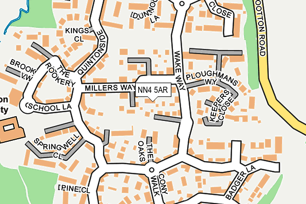 NN4 5AR map - OS OpenMap – Local (Ordnance Survey)
