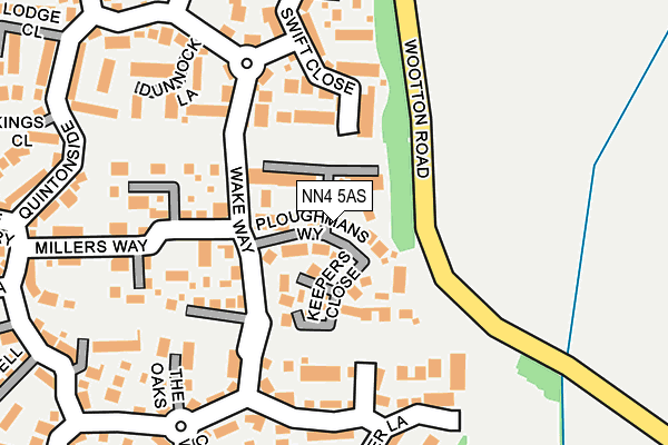 NN4 5AS map - OS OpenMap – Local (Ordnance Survey)
