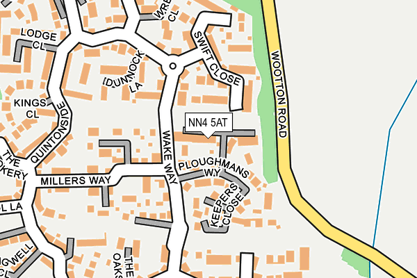 NN4 5AT map - OS OpenMap – Local (Ordnance Survey)