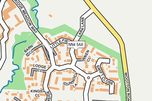 NN4 5AX map - OS OpenMap – Local (Ordnance Survey)