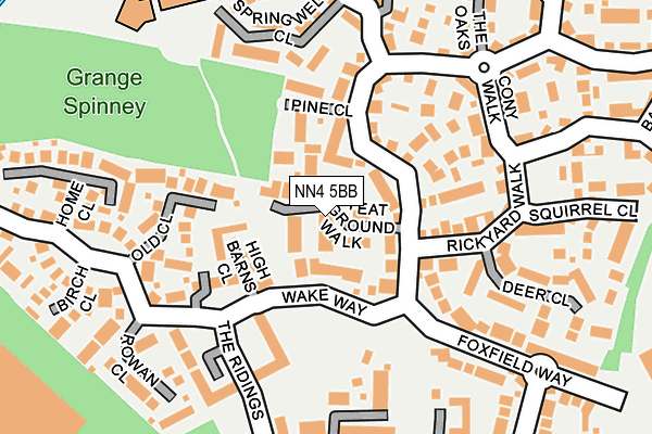 NN4 5BB map - OS OpenMap – Local (Ordnance Survey)