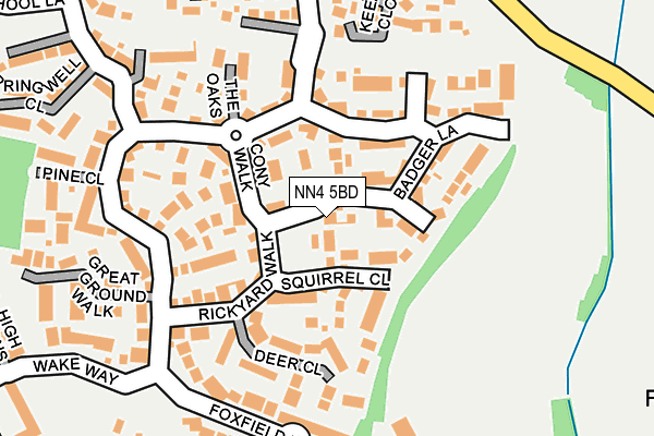 NN4 5BD map - OS OpenMap – Local (Ordnance Survey)