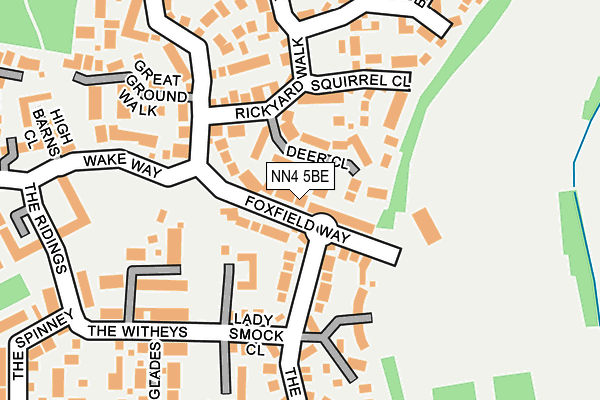 NN4 5BE map - OS OpenMap – Local (Ordnance Survey)