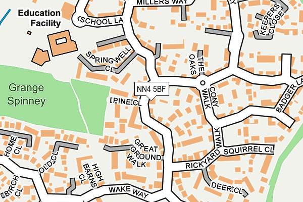 NN4 5BF map - OS OpenMap – Local (Ordnance Survey)