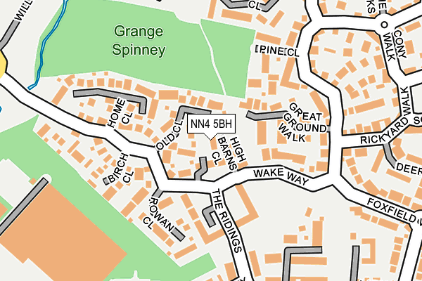 NN4 5BH map - OS OpenMap – Local (Ordnance Survey)