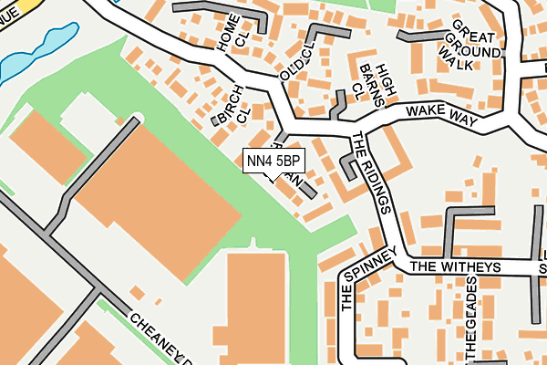 NN4 5BP map - OS OpenMap – Local (Ordnance Survey)