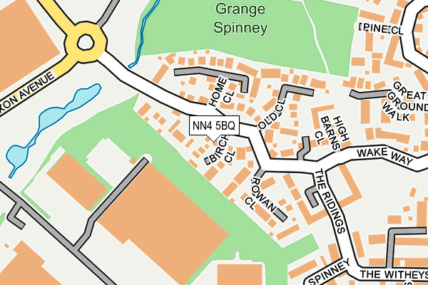 NN4 5BQ map - OS OpenMap – Local (Ordnance Survey)
