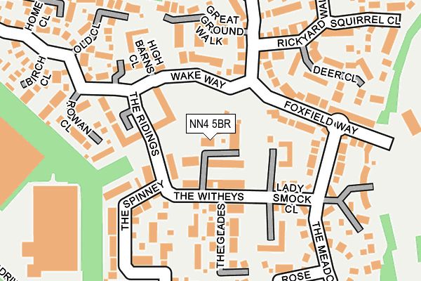 NN4 5BR map - OS OpenMap – Local (Ordnance Survey)