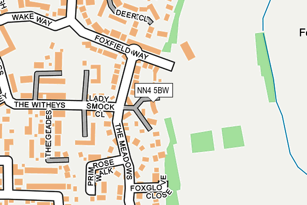 NN4 5BW map - OS OpenMap – Local (Ordnance Survey)