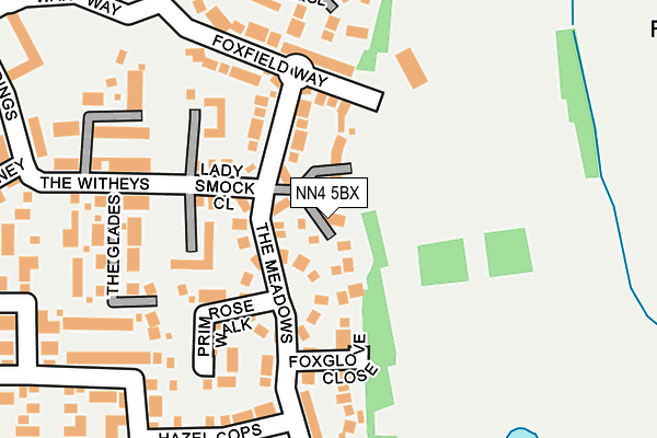 NN4 5BX map - OS OpenMap – Local (Ordnance Survey)