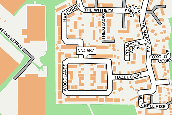 NN4 5BZ map - OS OpenMap – Local (Ordnance Survey)