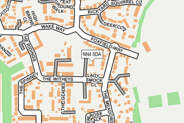 NN4 5DA map - OS OpenMap – Local (Ordnance Survey)
