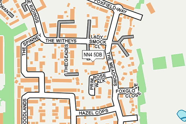 NN4 5DB map - OS OpenMap – Local (Ordnance Survey)