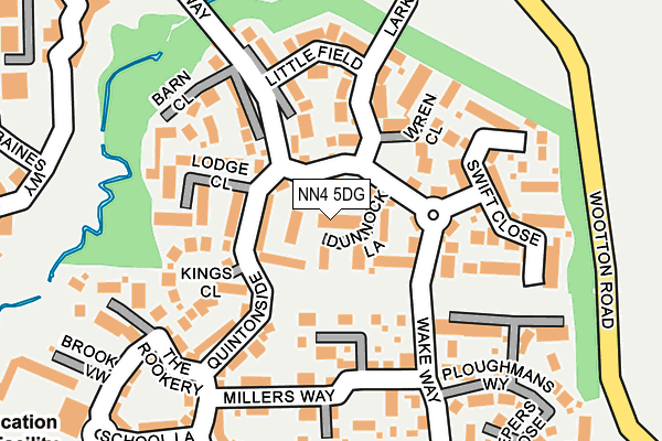 NN4 5DG map - OS OpenMap – Local (Ordnance Survey)