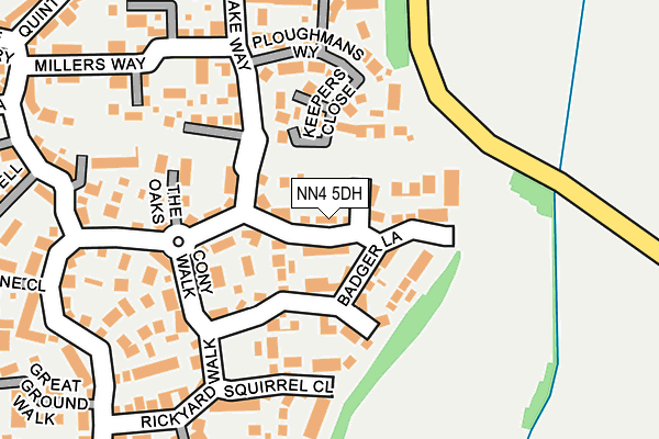 NN4 5DH map - OS OpenMap – Local (Ordnance Survey)