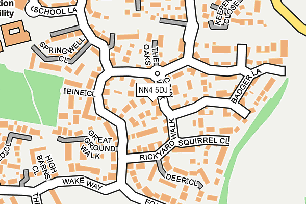 NN4 5DJ map - OS OpenMap – Local (Ordnance Survey)