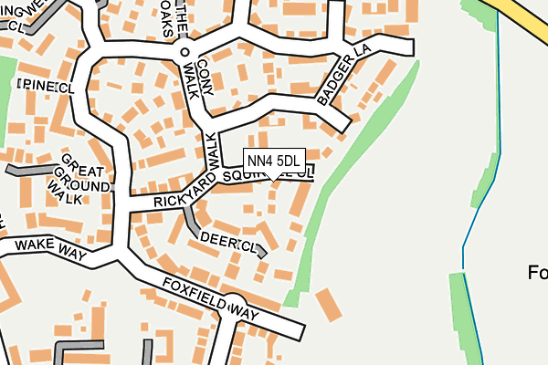NN4 5DL map - OS OpenMap – Local (Ordnance Survey)