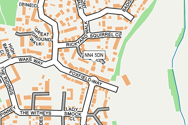 NN4 5DN map - OS OpenMap – Local (Ordnance Survey)