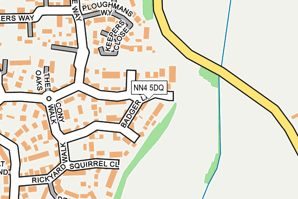 NN4 5DQ map - OS OpenMap – Local (Ordnance Survey)