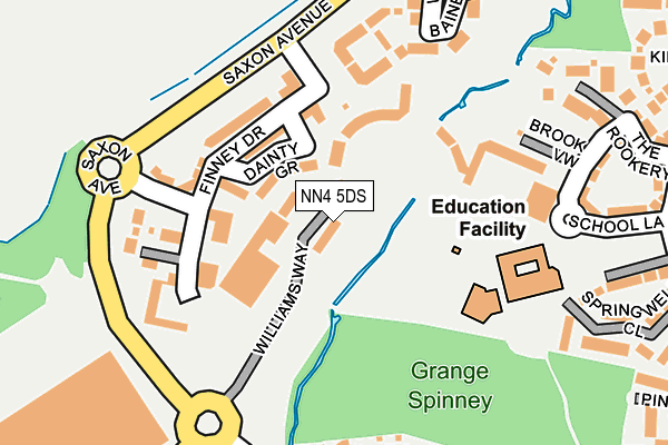 NN4 5DS map - OS OpenMap – Local (Ordnance Survey)