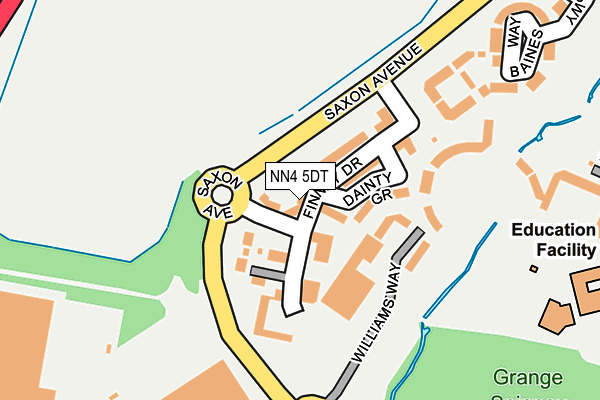 NN4 5DT map - OS OpenMap – Local (Ordnance Survey)