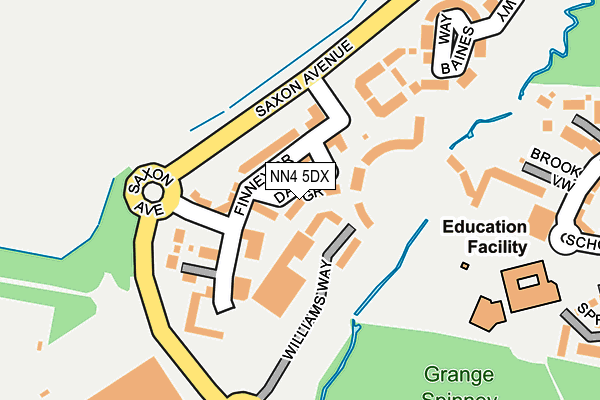 NN4 5DX map - OS OpenMap – Local (Ordnance Survey)