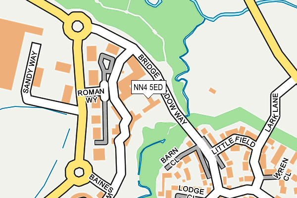 NN4 5ED map - OS OpenMap – Local (Ordnance Survey)