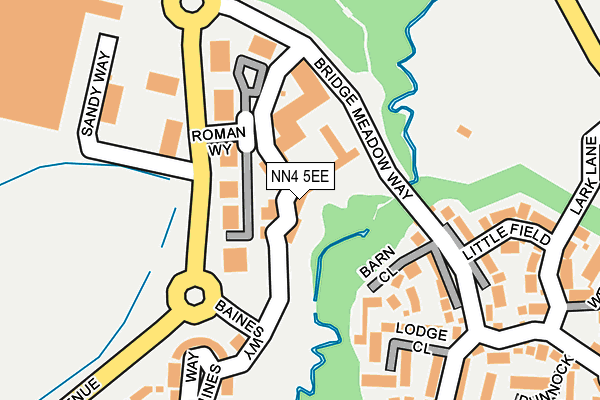 NN4 5EE map - OS OpenMap – Local (Ordnance Survey)
