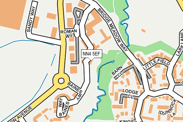 NN4 5EF map - OS OpenMap – Local (Ordnance Survey)