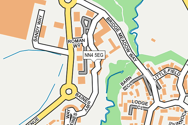 NN4 5EG map - OS OpenMap – Local (Ordnance Survey)