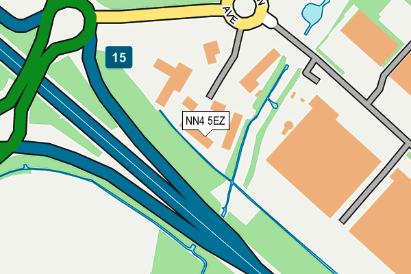 NN4 5EZ map - OS OpenMap – Local (Ordnance Survey)