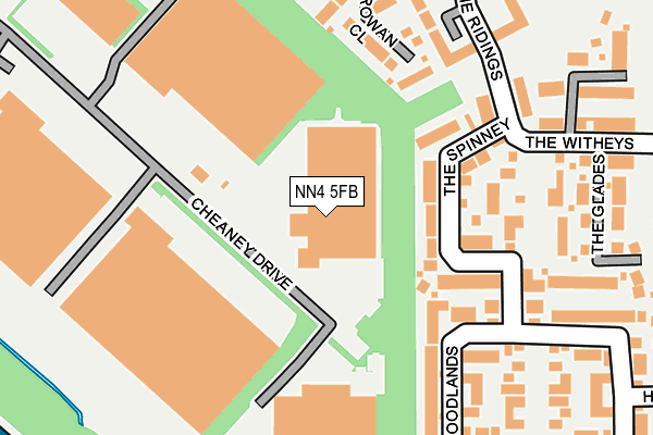 NN4 5FB map - OS OpenMap – Local (Ordnance Survey)