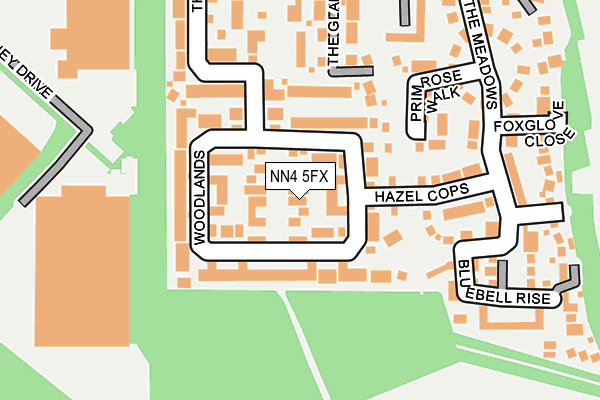 NN4 5FX map - OS OpenMap – Local (Ordnance Survey)