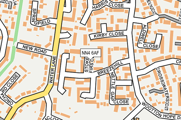 NN4 6AF map - OS OpenMap – Local (Ordnance Survey)