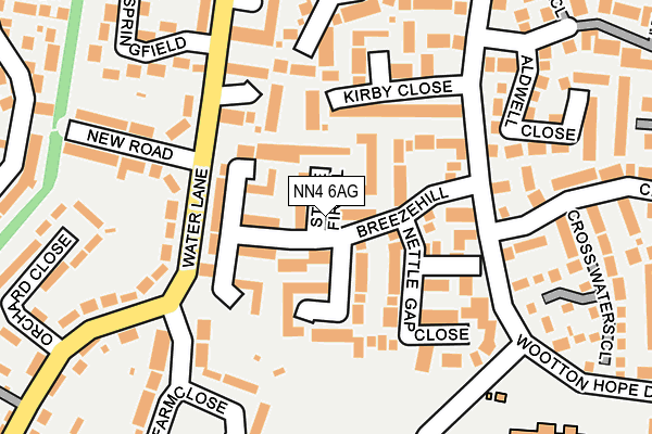 NN4 6AG map - OS OpenMap – Local (Ordnance Survey)