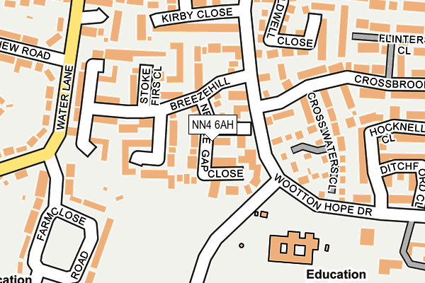 NN4 6AH map - OS OpenMap – Local (Ordnance Survey)