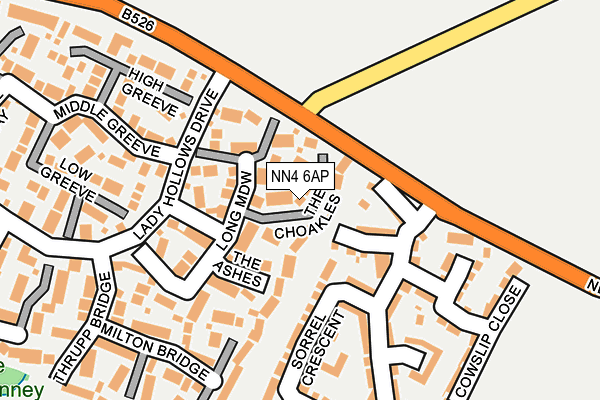NN4 6AP map - OS OpenMap – Local (Ordnance Survey)