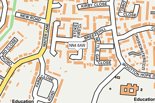 NN4 6AW map - OS OpenMap – Local (Ordnance Survey)