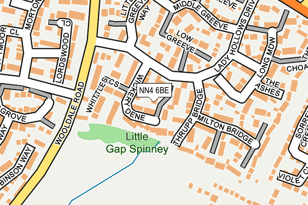 NN4 6BE map - OS OpenMap – Local (Ordnance Survey)