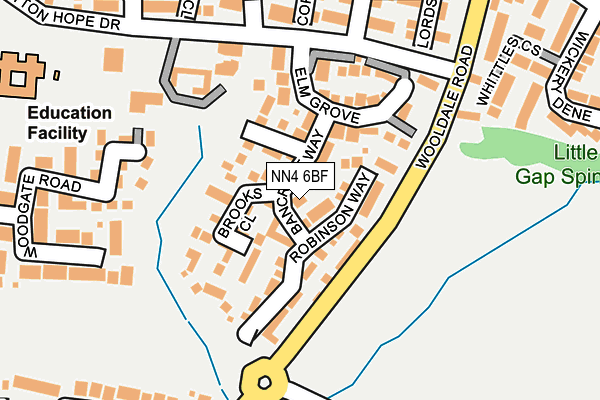 NN4 6BF map - OS OpenMap – Local (Ordnance Survey)