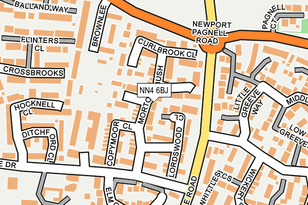 NN4 6BJ map - OS OpenMap – Local (Ordnance Survey)
