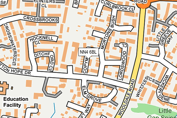 NN4 6BL map - OS OpenMap – Local (Ordnance Survey)